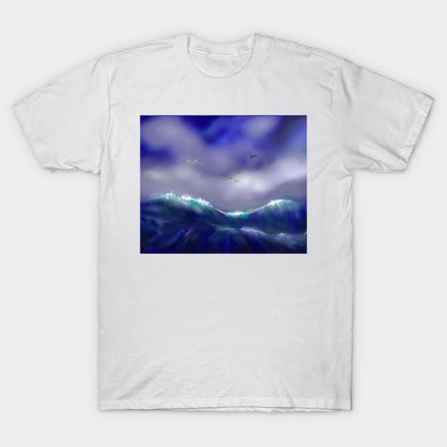 Tips of the waves T-Shirt by Stufnthat